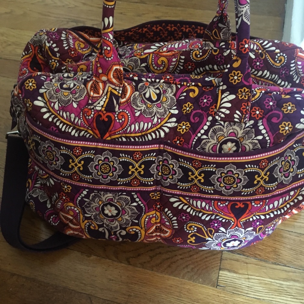 Iconic Vera Bradley weekender bag